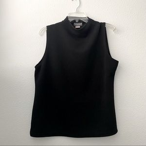 Notations Black Tank Top Blouse